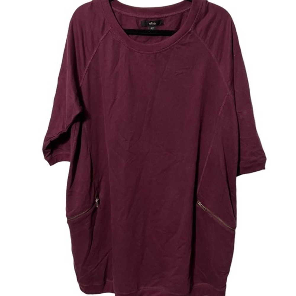 Ellos Maroon Pull Over Sweater Top Size Large